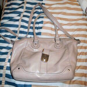 sTYLE & cO. DUSTY ROSE PINK SATCHEL PURSE CROSSBODY COVERTABLE